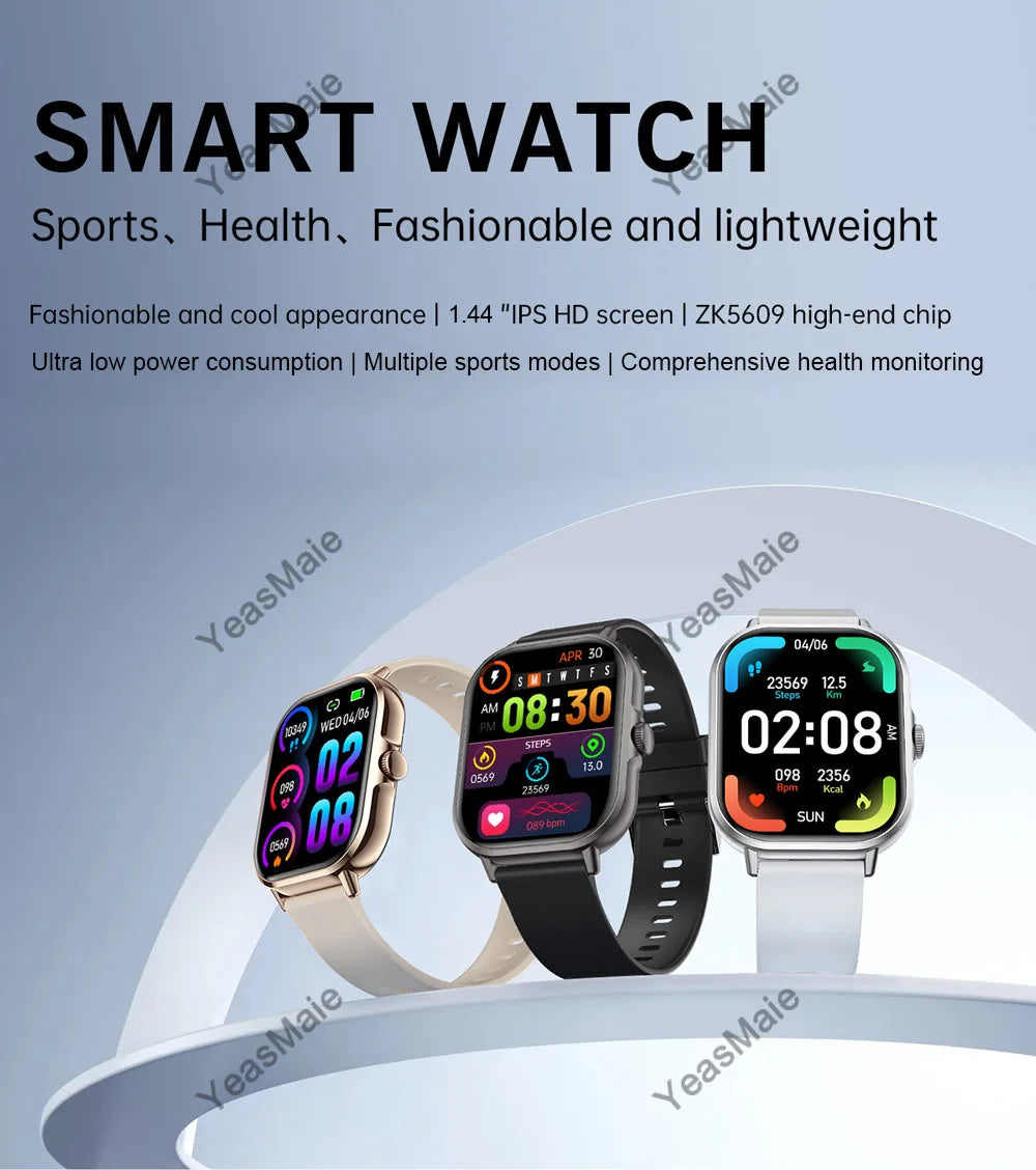 2024 Smart Watch Women Men Heart Rate Smartwatch Touch Dial Call Music Smartclock For Android IOS Fitness Tracker Sport Bracelet