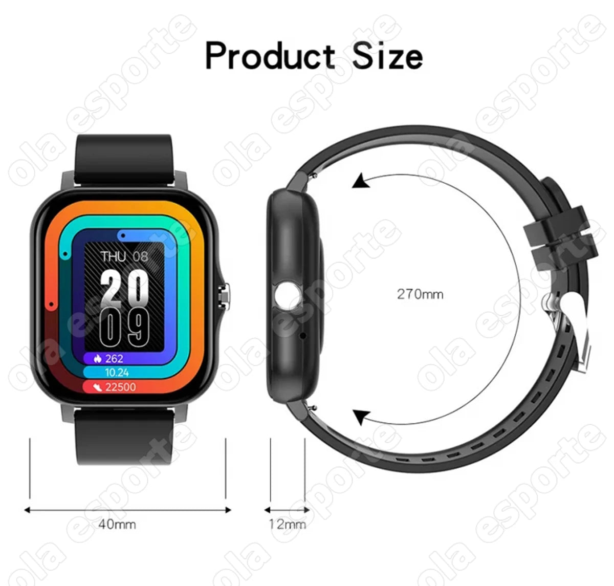 2024 New Smart Watch Android Phone 1.44'' Inch Color Screen Bluetooth Call Blood Oxygen/Pressure Monitoring SmartWatch Women Men