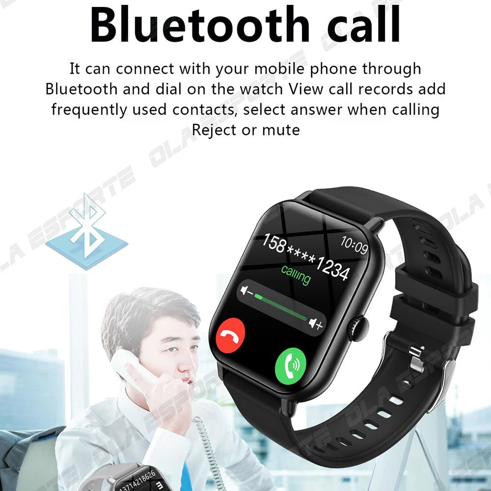 Ola Esporte New Smartwatch Men Women Health Monitoring Bluetooth Call Custom Dial Sport Bracelet Fitness Tracker SmartWatch 2024