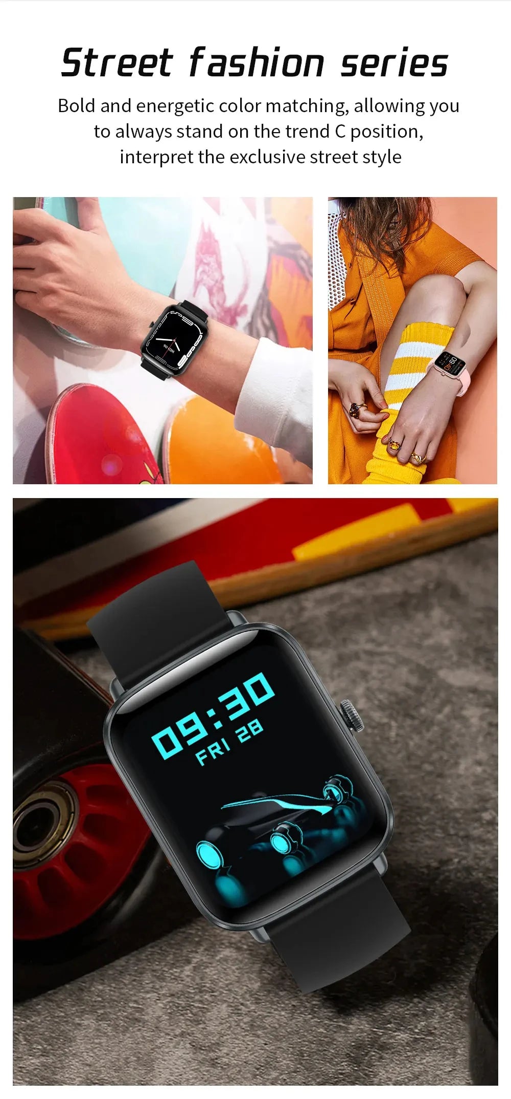 2024 Bluetooth Heart Rate Monitor Smart Watch Men Full Touch Dial Call Fitness Tracker IP67 Waterproof Smartwatch  for IOS Andro