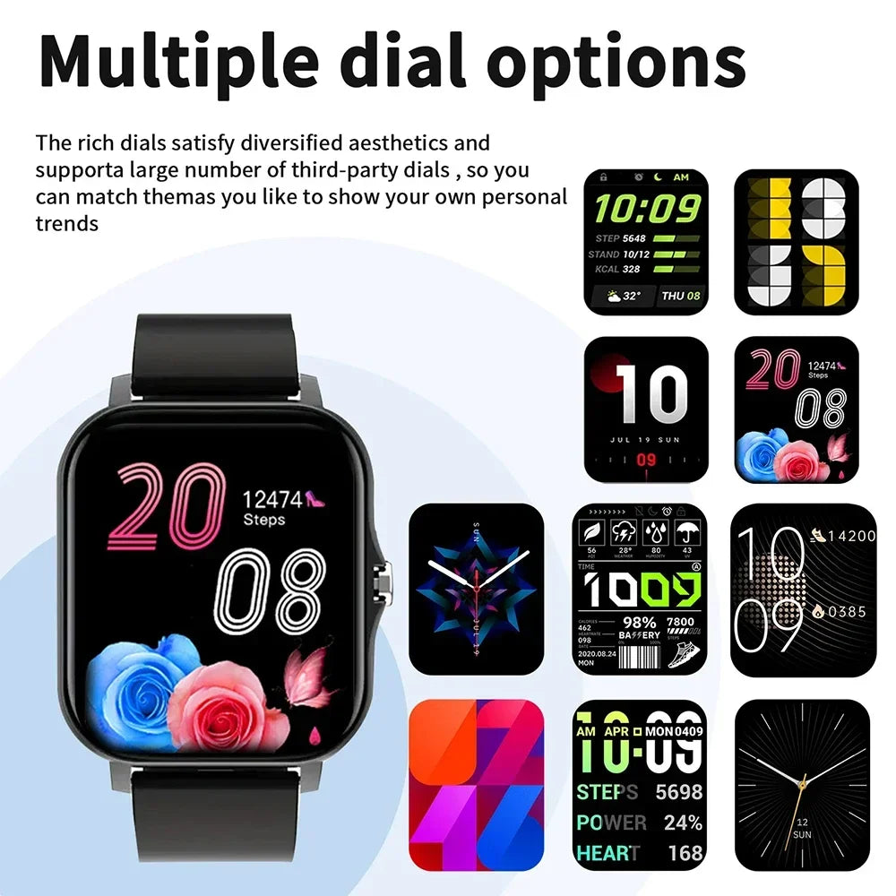 Smartwatch hombre 2024 Custom Dial Bluetooth Smarthwhatch For Women Men 1.91'' Display Heart Rate Sports Smart Watch Android ios