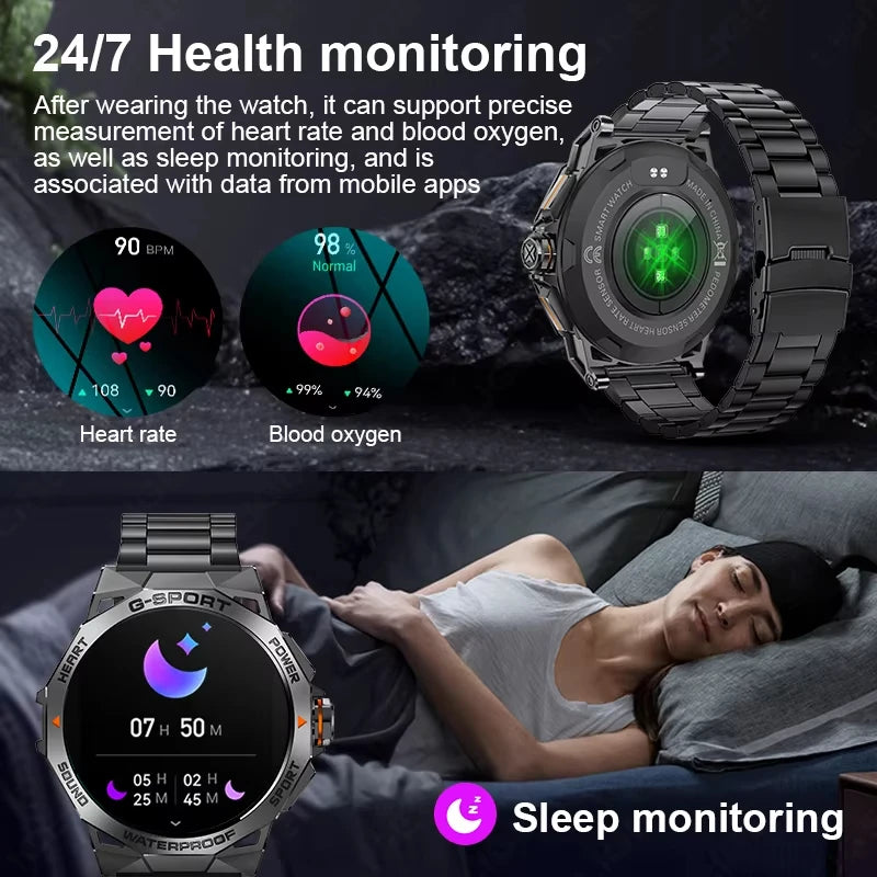 LIGE Men Smart Watch Wireless Voice Call AMOLED HD Display Watch Women Heart Rate Blood Oxygen Monitor Sport Smartwatch Man 2024