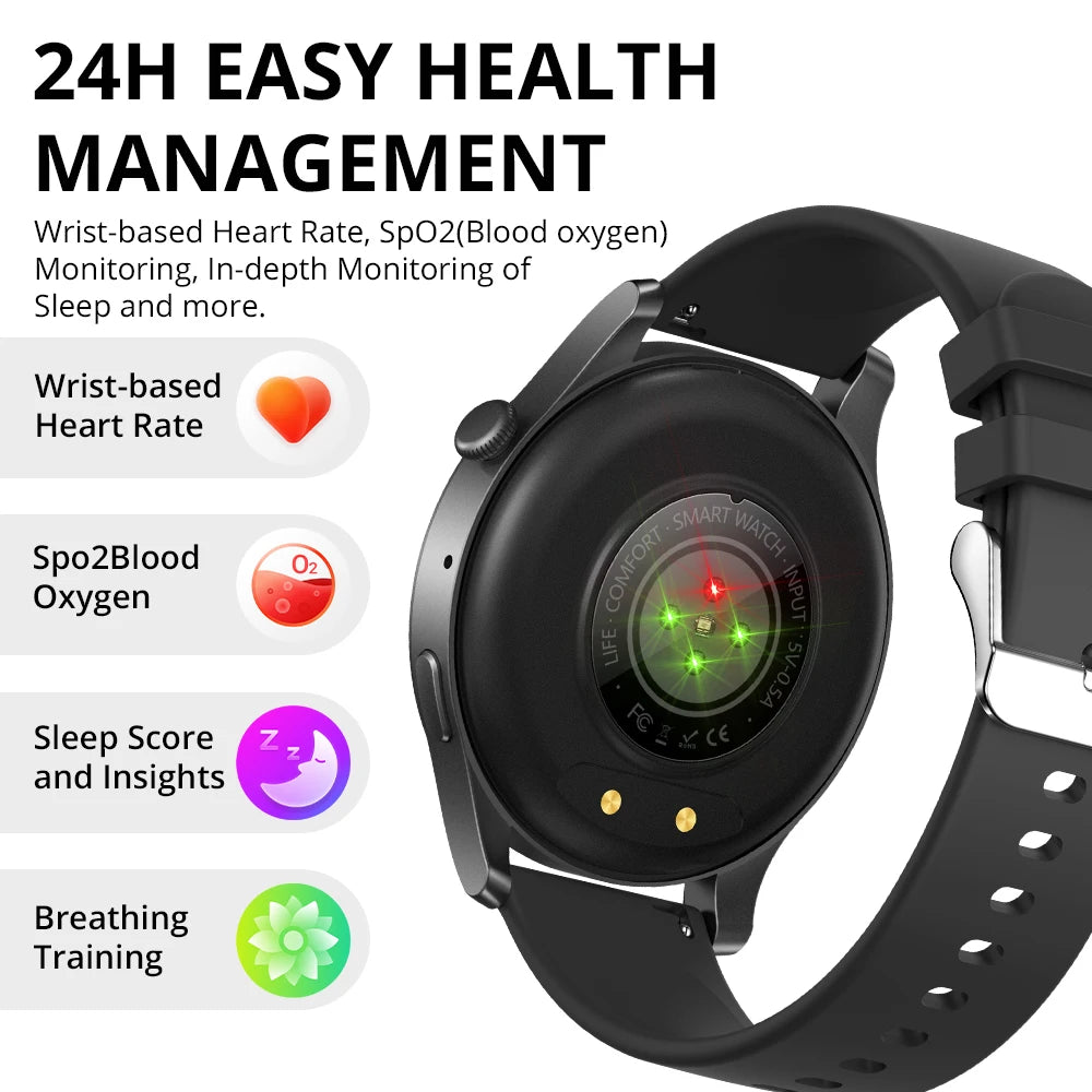 [2024 New] COLMI V73 Smartwatch AMOLED Display Bluetooth Calls Health Fitness Tracking Smart Watch for Men Women