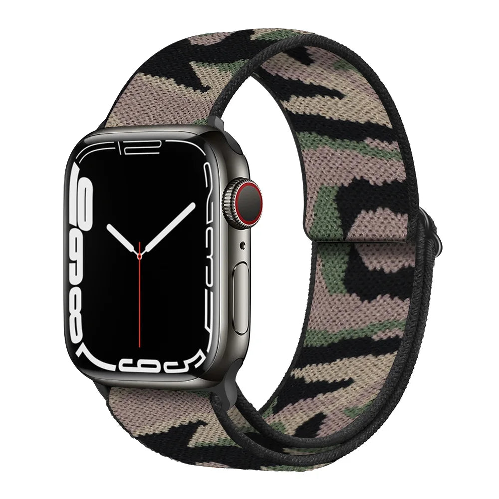 Nylon Loop Strap for Apple Watch Band 44mm 40mm 45mm 49mm 41mm 42mm 38mm 44 45 mm Bracelet iWatch Series Ultra 8 7 6 5 4 SE Band