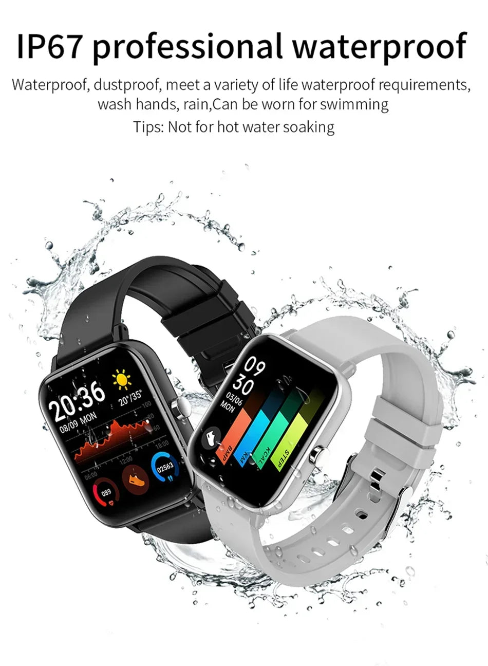 New smartwatch Men Women 2024 Bluetooth Call Sport Heart Rate Monitor 1.69 Inch Screen Smartwatch Customize Wallpaper Watches