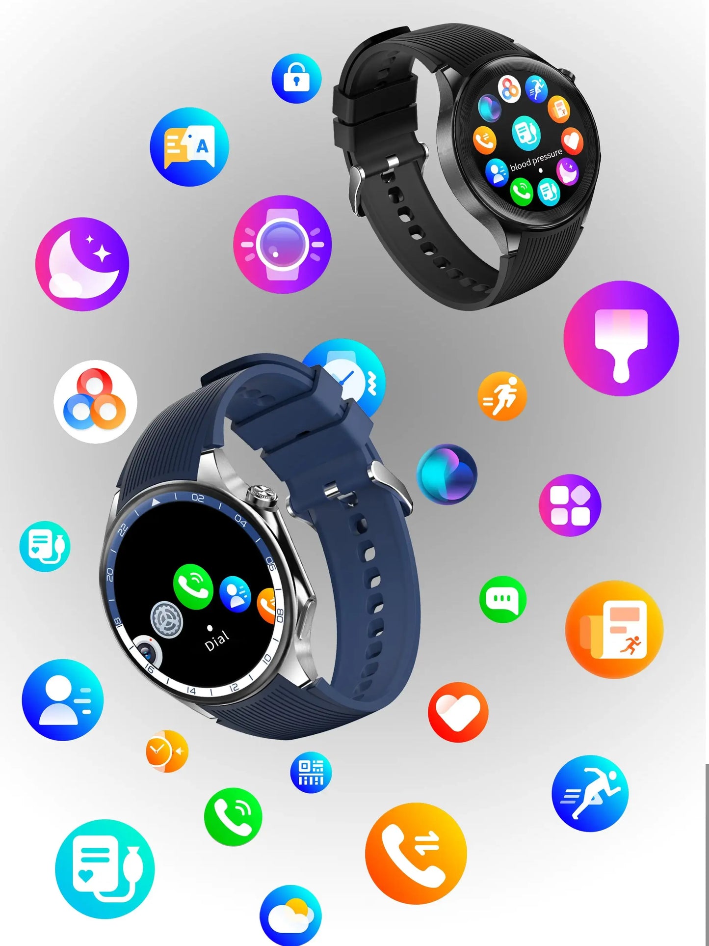 VWAR WATCH X Smart Watch 1.43" AMOLED Screen NFC Compass AI Voice Smartwatch for Men Women IP68 Waterproof 100+ Sport Modes 2024