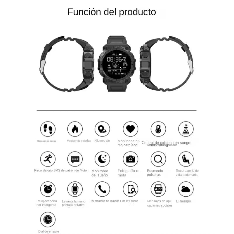 2024 New Smartwatch Health Heart Rate Bluetooth Connection Pedometer Music Weather Outdoor Fitness Tracker Smart Sports Bracelet