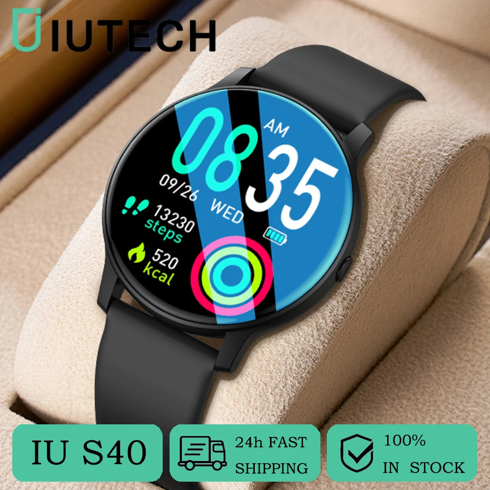 IUTECH S40 2024 Smart Watch Bluetooth Call Smartwatch Waterproof Swimming Health Monitoring Watches for Men Women Smarthwhatch