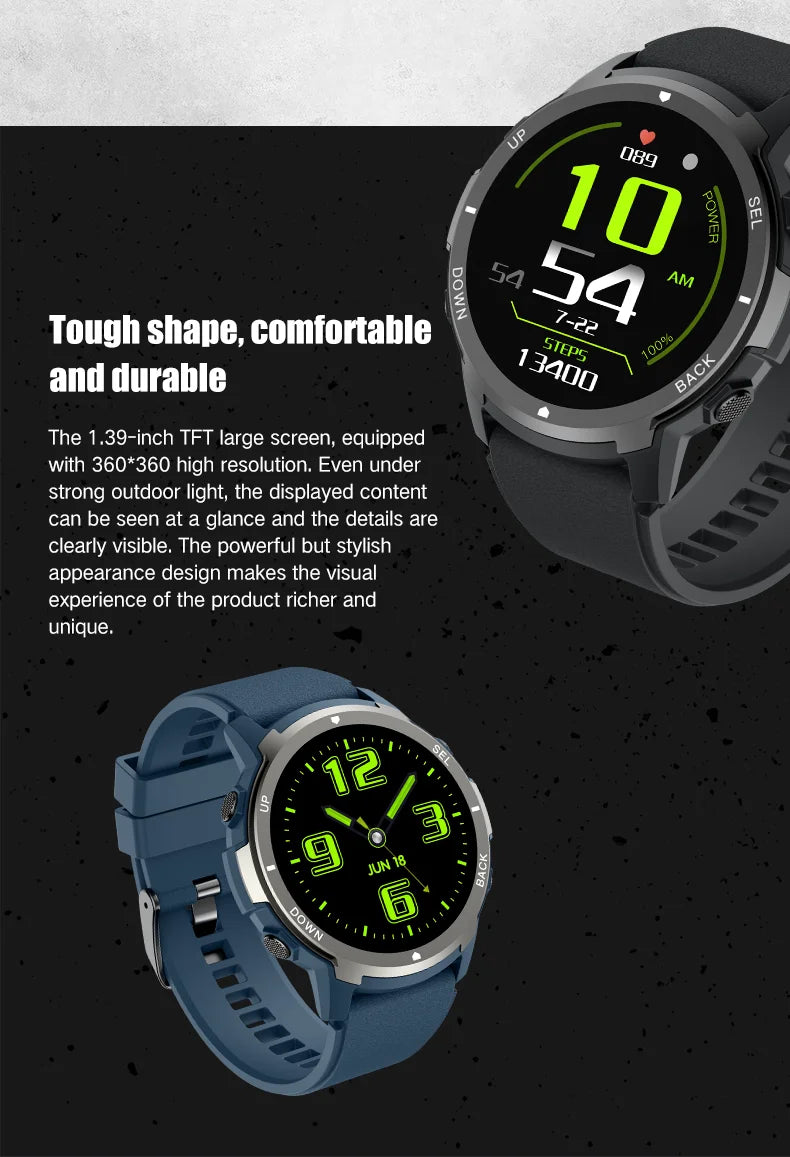 IUTECH S52 Smartwatch 2024 Bluetooth Phone Calls Electronic Watches Health Fitness Sport Waterproof Smart Watch for Men Women