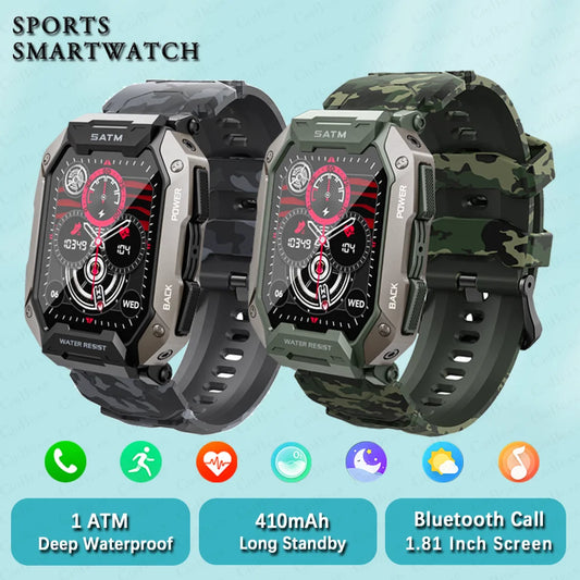 2024 New Waterproof 1.81 HD Color Screen Smartwatch Bluetooth Call Smartwatch Sports Health Monitoring Smartwatch For Man