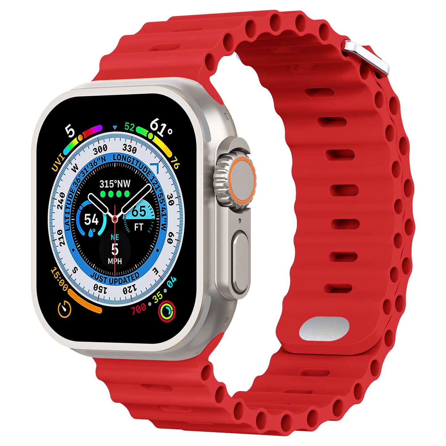 Ocean Strap for Apple Watch Ultra 2 Band 49mm Series 45mm 41mm 44mm 40mm 42mm 38mm Silicone Watchbands iWatch 9 8 7 6 5 4 3 SE2