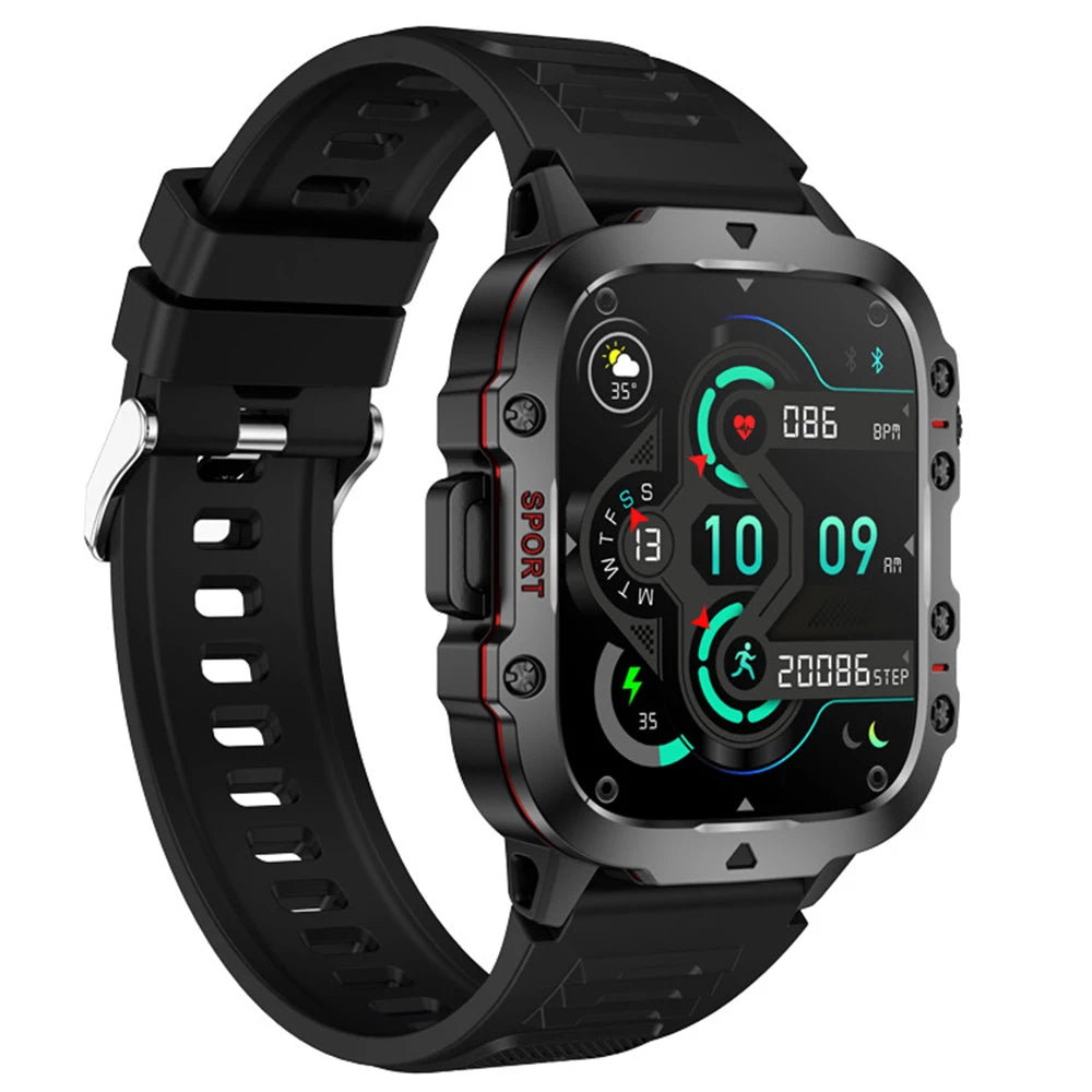 Smart Watch Men For Android IOS 3ATM Waterproof Outdoor Sport Fitness Tracker Heart Rate Monitor Bluetooth Call Smartwatch 2024