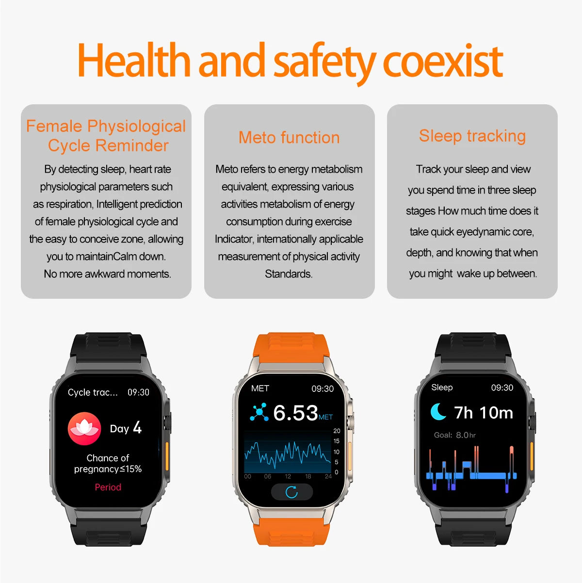 2024 NEW Blood Glucose Smartwatch HRV Heath Monitoring Blood Pressure Heart Rate Sports Bluetooth Call Answer Smart Watch