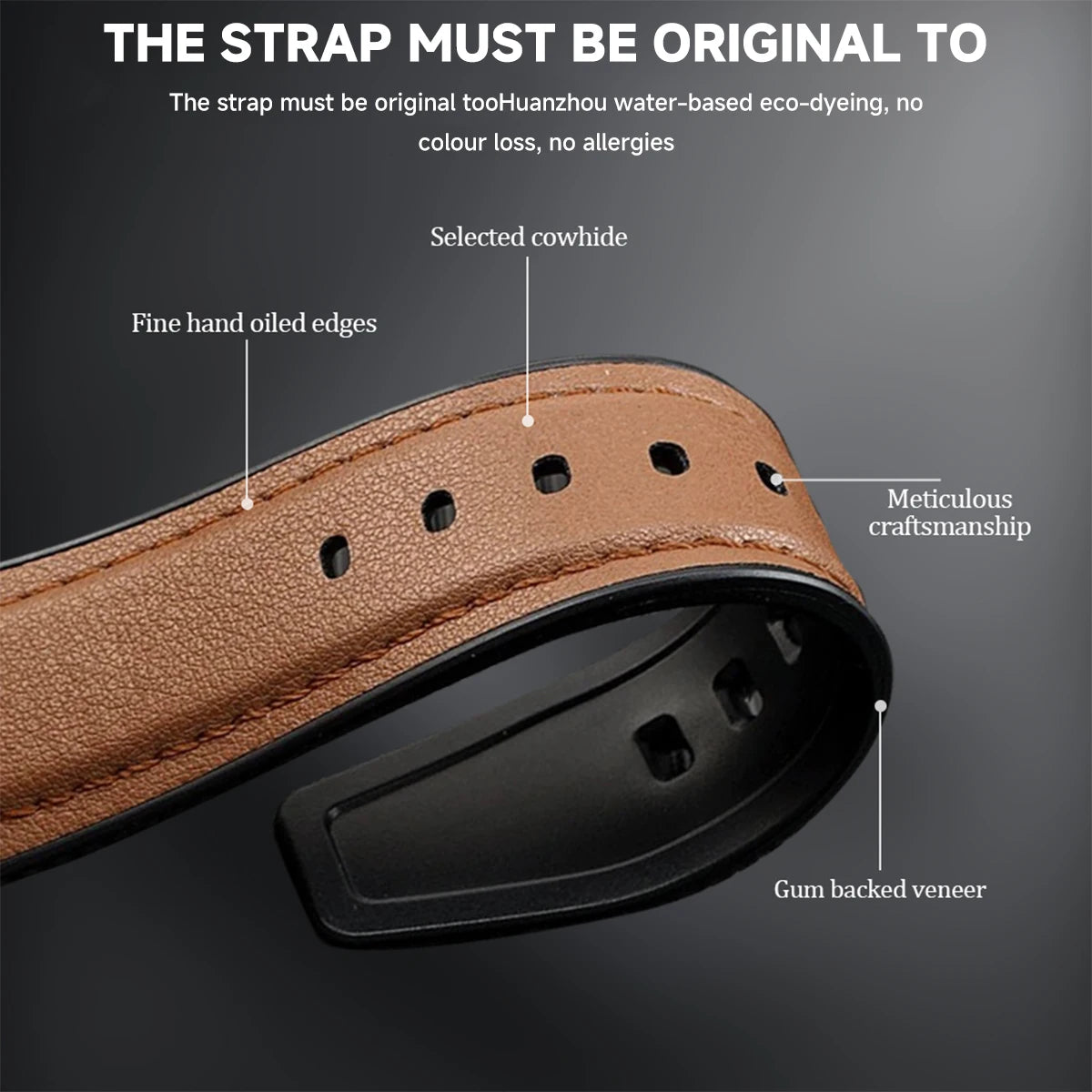 Business Leather Strap for Samsung Galaxy Watch 7 Ultra 47mm No Gaps Leather Wristband Band for Galaxy Watch Ultra 47mm Bracelet