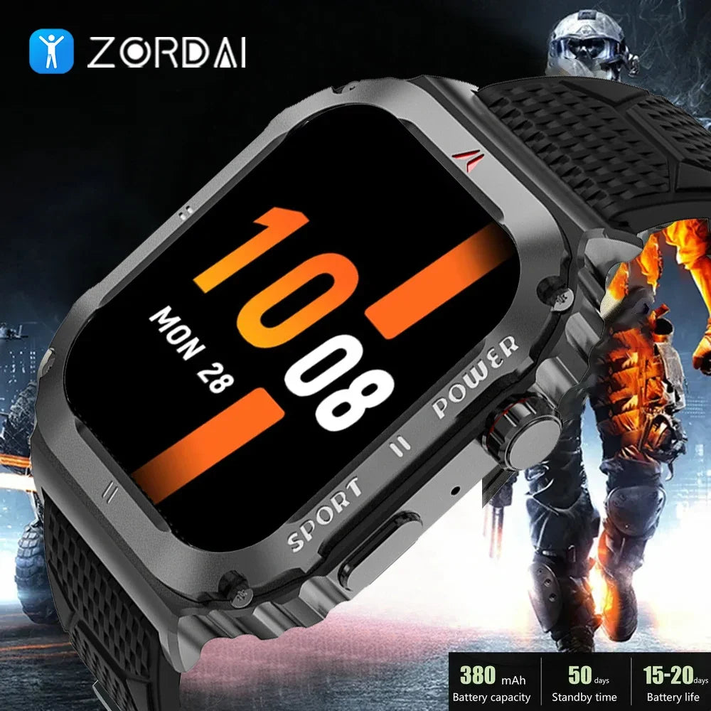 Zordai 2024 Outdoor Smart Watch OD3 3 ATM Waterproof Compass NFC Health Monitor Sports Fitness Tracker Smartwatch For Men Women