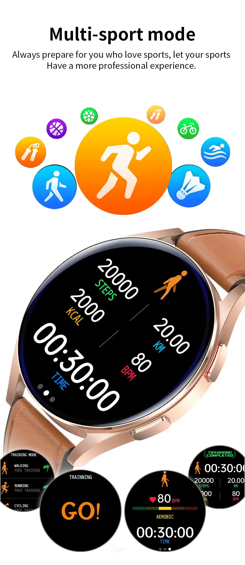 2024 New Smart Watch Men Women for Android IOS Heart Rate Blood Pressure Fitness Tracker Bluetooth Call Women Smartwatch Man