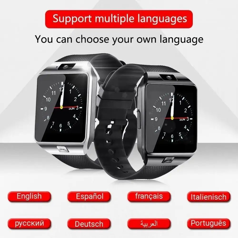 DZ09 Smart Watch TF SIM Card Digital Touch Screen Camera Smartwatch Bluetooth Remote Camera WristWatch For IOS & Android Phones