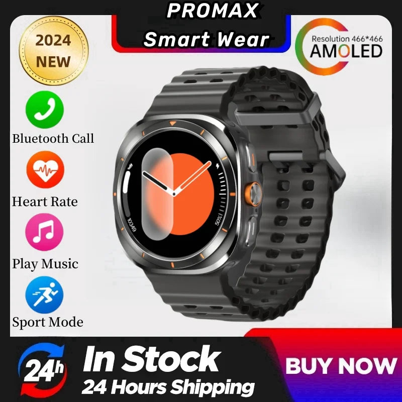 2024 Watch 7 Ultra AMOLED Smart Watch Ai Dail 3D Menu Compass Men W7 Smartwatch Women Bluetooth Call Wireless Charging Sports