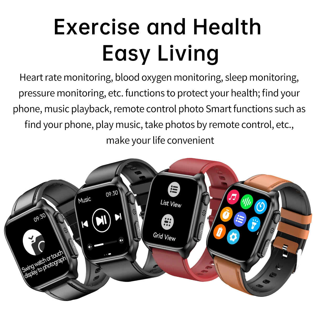 2024 New Bluetooth Call Blood Glucose ECG+PGG Smart Watch Men Heart Rate Blood Pressure Oxygen Body Temperature IP67 SmartWatch