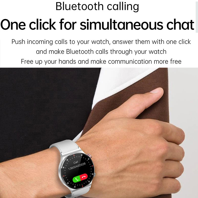 NFC Bluetooth Call Smart Watch Men Full Screen GPS Sports Bracelet Waterproof ECG Health Monitor SmartWatch for IOS Android 2024