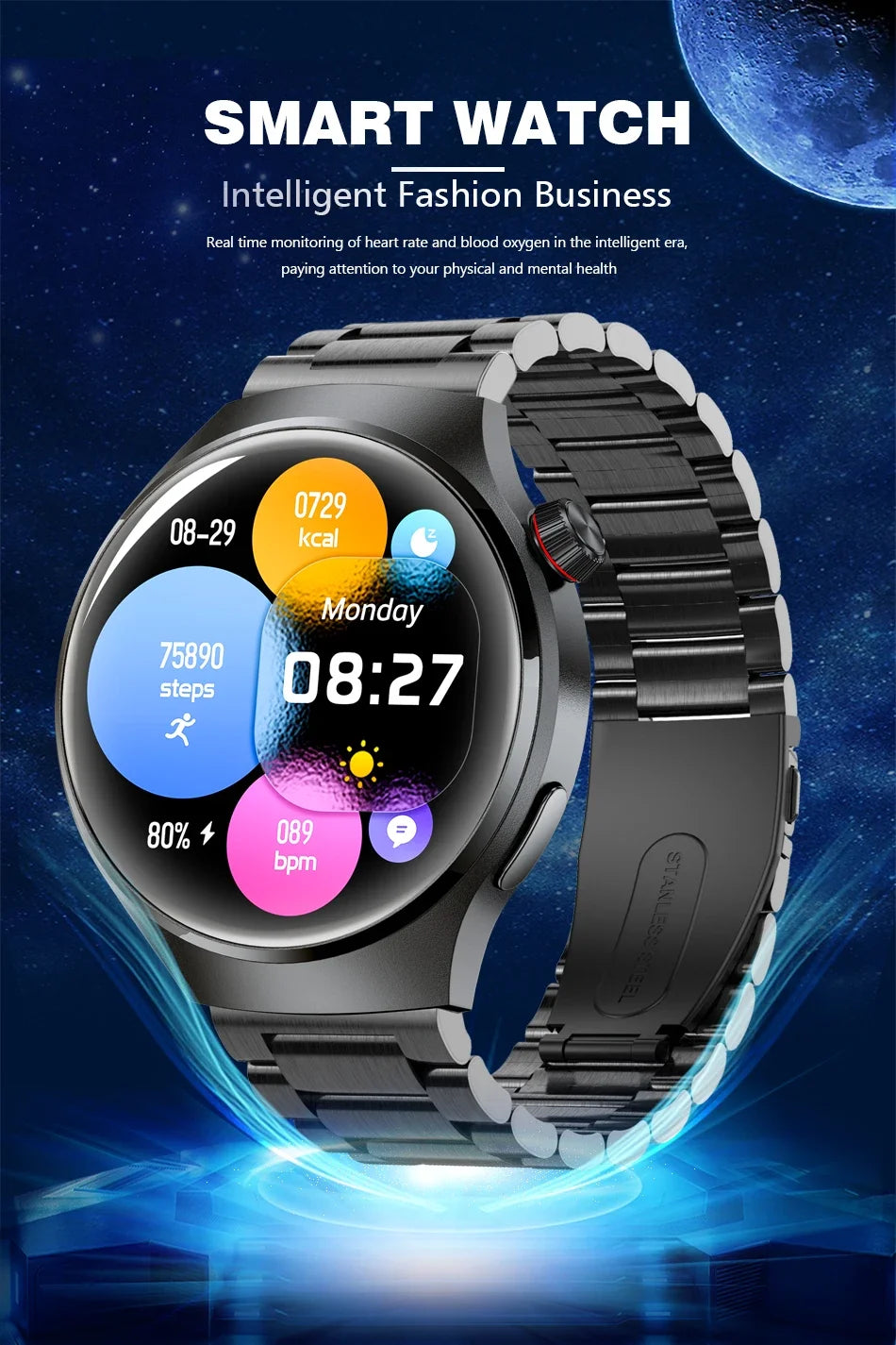 2024 New GT4 Pro GPS Smart Watch Men AMOLED HD Screen Bluetooth Call IP68 Waterproof Heart Rate Rugged Military Smartwatch Woman