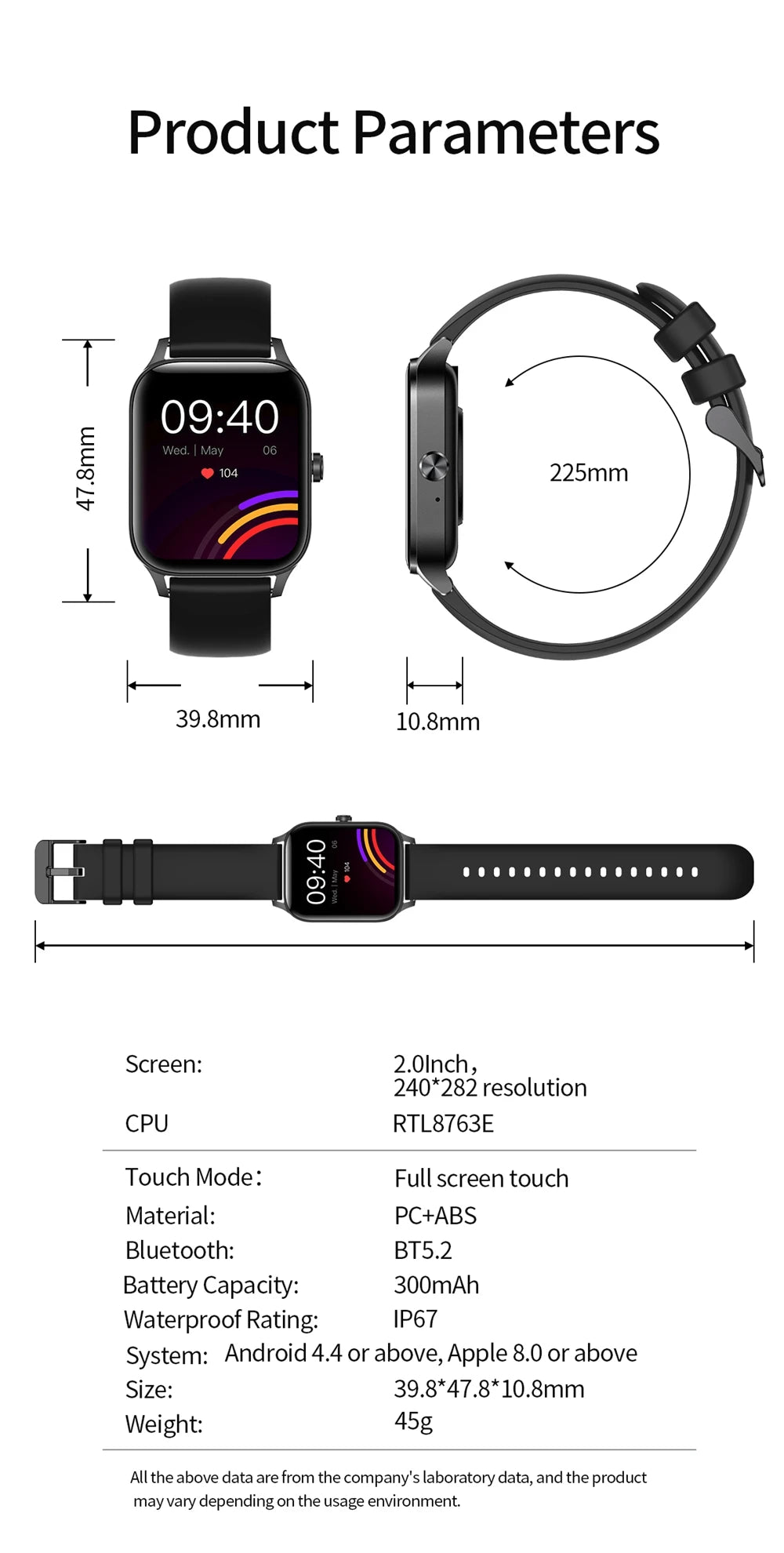 Smart Watch 2024 Last Generation For Women Men Sleep Monitoring Multiple Sports Modes Wireless Calling For Apple Iphone