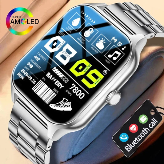 2024 New Fashion Smart Watch Men Women 1.83-Inch Full Touch Screen Fitness Tracker Sports Waterproof SmartWatch For Android ios