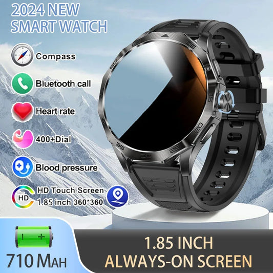 2024 New Original Smart Watch Men 1.85-Inch Ultra HD AMOLED Screen 710 Mah Battery Bluetooth Call SmartWatch for Huawei Xiaomi