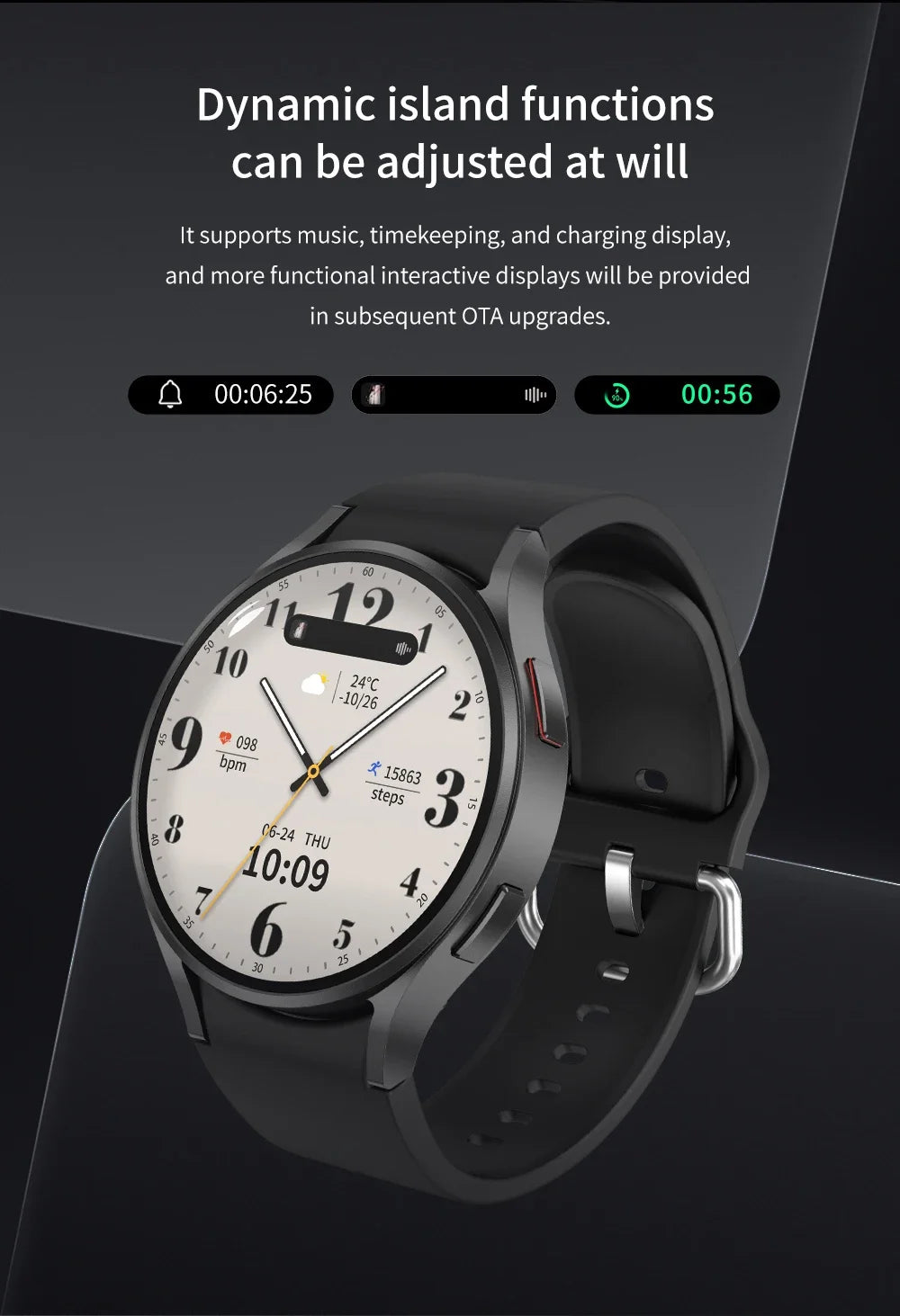 2024 NEW Smart Watch 6 Men Full Touch Heart Rate Blood Sugar Bluetooth Call Smart Watch Women For Android iOS Huawei Xiaomi