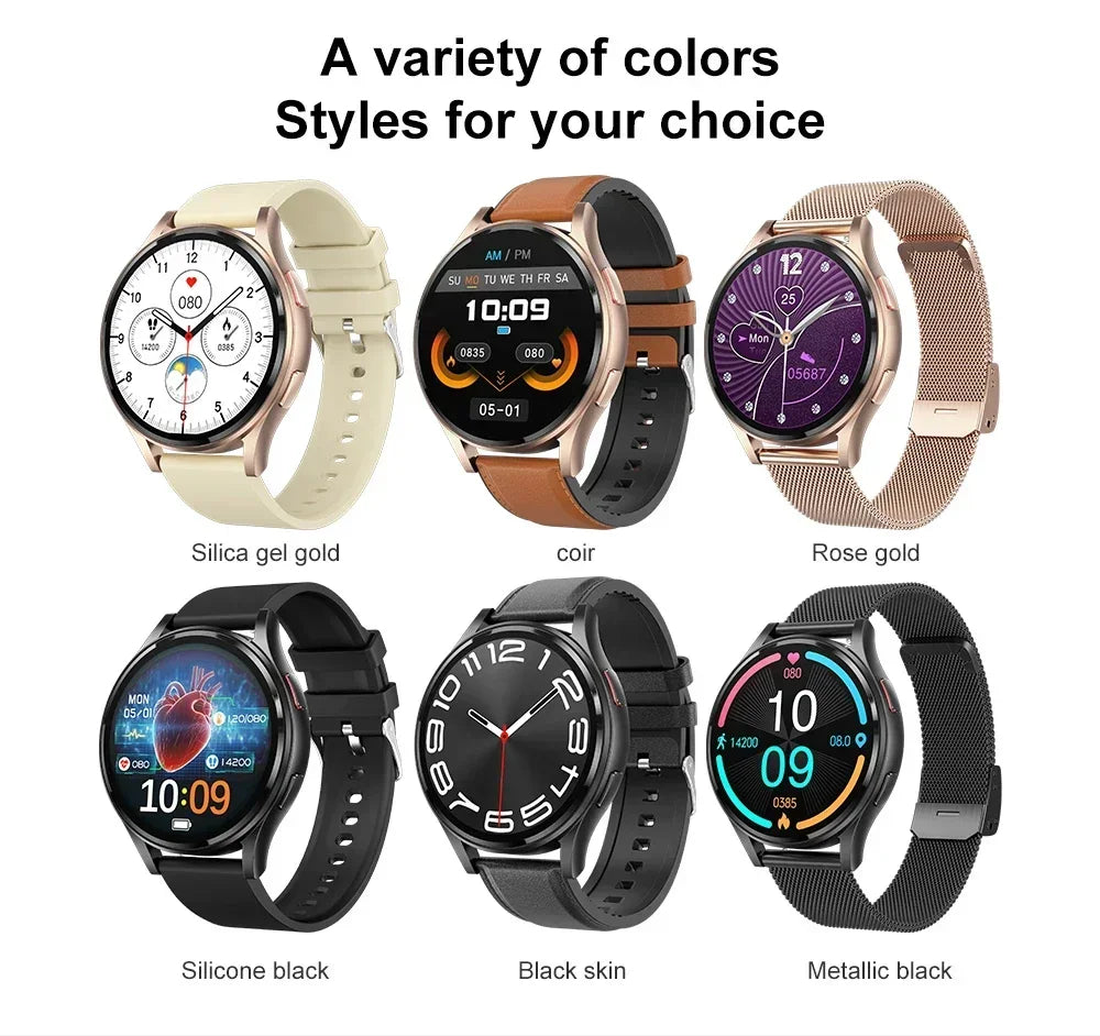 2024 Blood Lipids Uric Acid Blood Glucose Smart Watch Men Bluetooth call ECG+PPG Fitness Tracker Clock Heart Rate Smartwatch Men