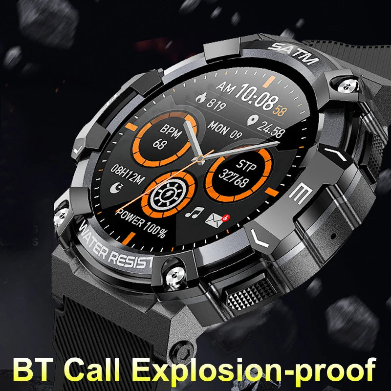 2024 New Explosion-proof Smart Watch 1.39'' Waterproof Clock Anti-fall Wristwatch Men Women BT Call Outdoor Sports Smartwatch