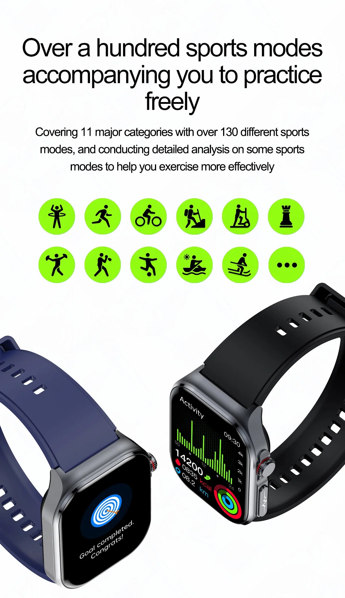 2024 New Medical Grade Smart Watch Men Blood Sugar Lipids Uric Acid Watches ECG AI Voice Health Clock Bluetooth Call  Smartwatch