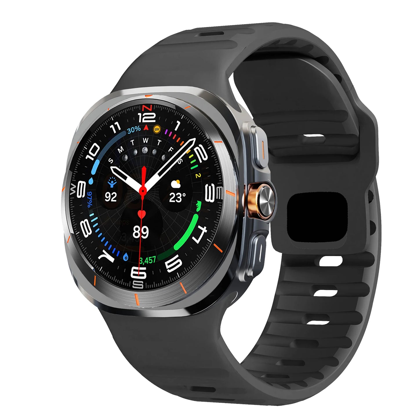 Sport Silicone For Samsung Galaxy Watch 7 Ultra Strap 47mm Accessories correa Bracelet For Samsung Galaxy Watch ultra band 47 mm