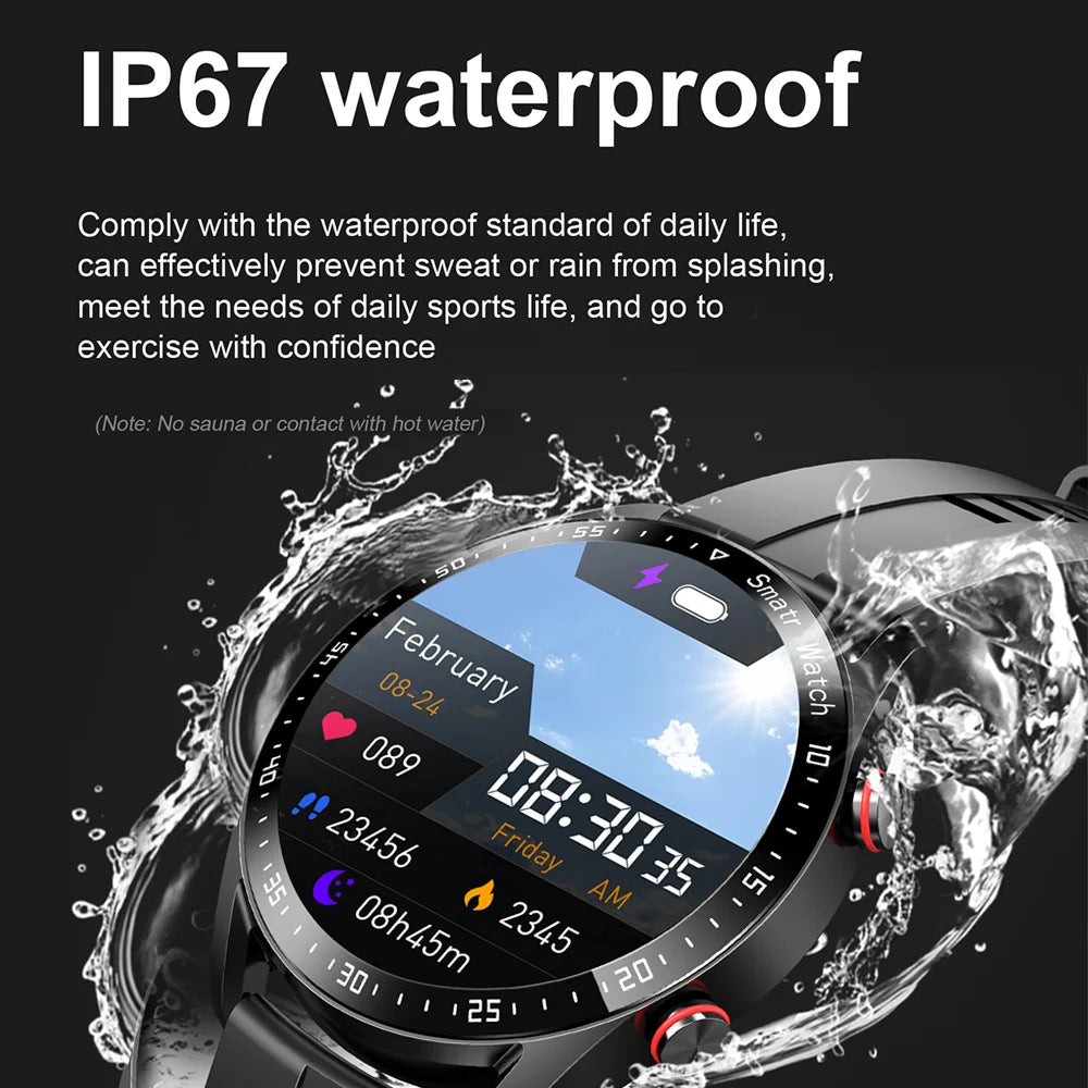 2024 New For GT3 Pro Smartwatch Men GPS Tracker ECG+PPG Heart rate Blood oxygen Waterproof Bluetooth Call Smart Watch For Huawei