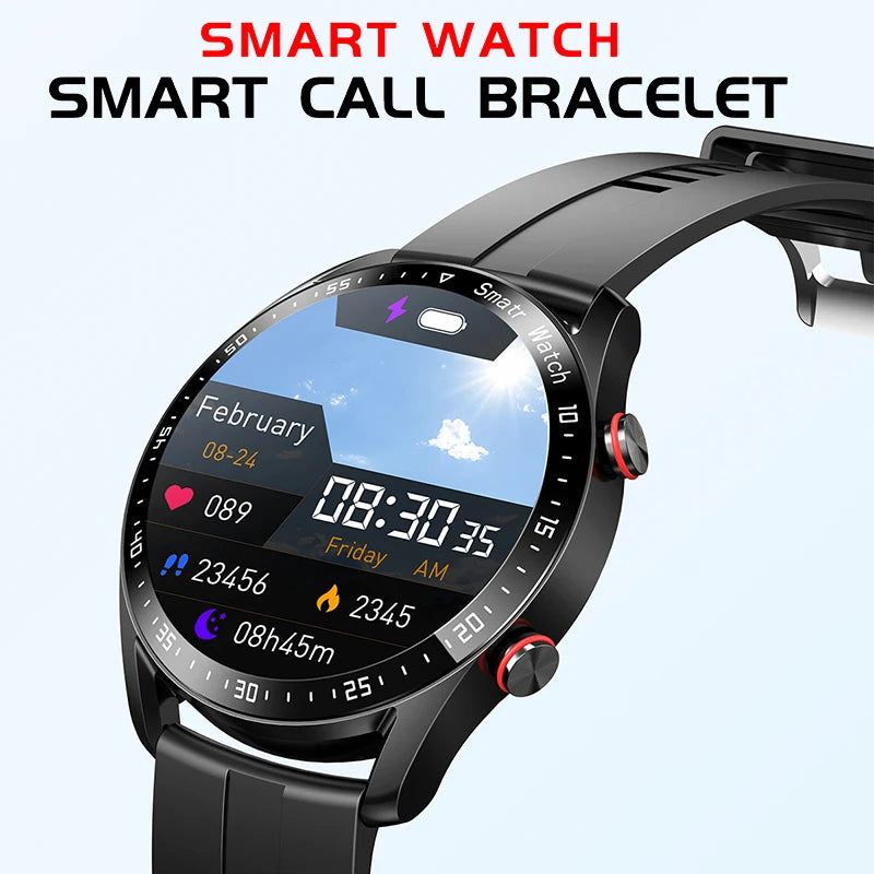 2024 New Fashion Sport Smart Watch Always Display The Time Fitness Tracker Bluetooth Call Smartwatch Men For Android IOS Watch