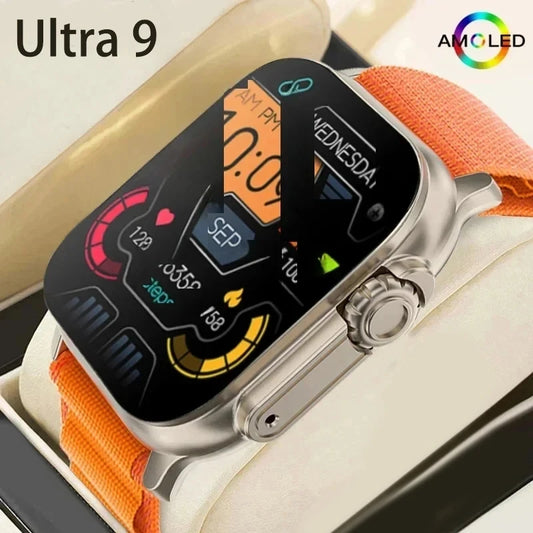 2024 T900 Ultra 2 Smart Watch Men 49mm Series 8 2.3 "AMOLED Screen NFC Compass Waterproof For Apple Watch IWO Ultra 8 Smartwatch