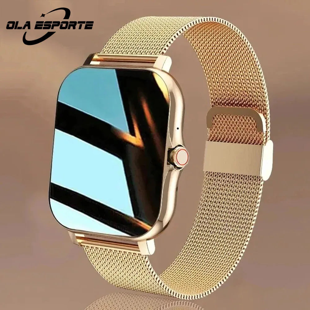 2024 Smart Watch For Men Women Gift 1.44' Full Touch Screen Sports Fitness Watches Bluetooth Calls Digital Smartwatch Wristwatch