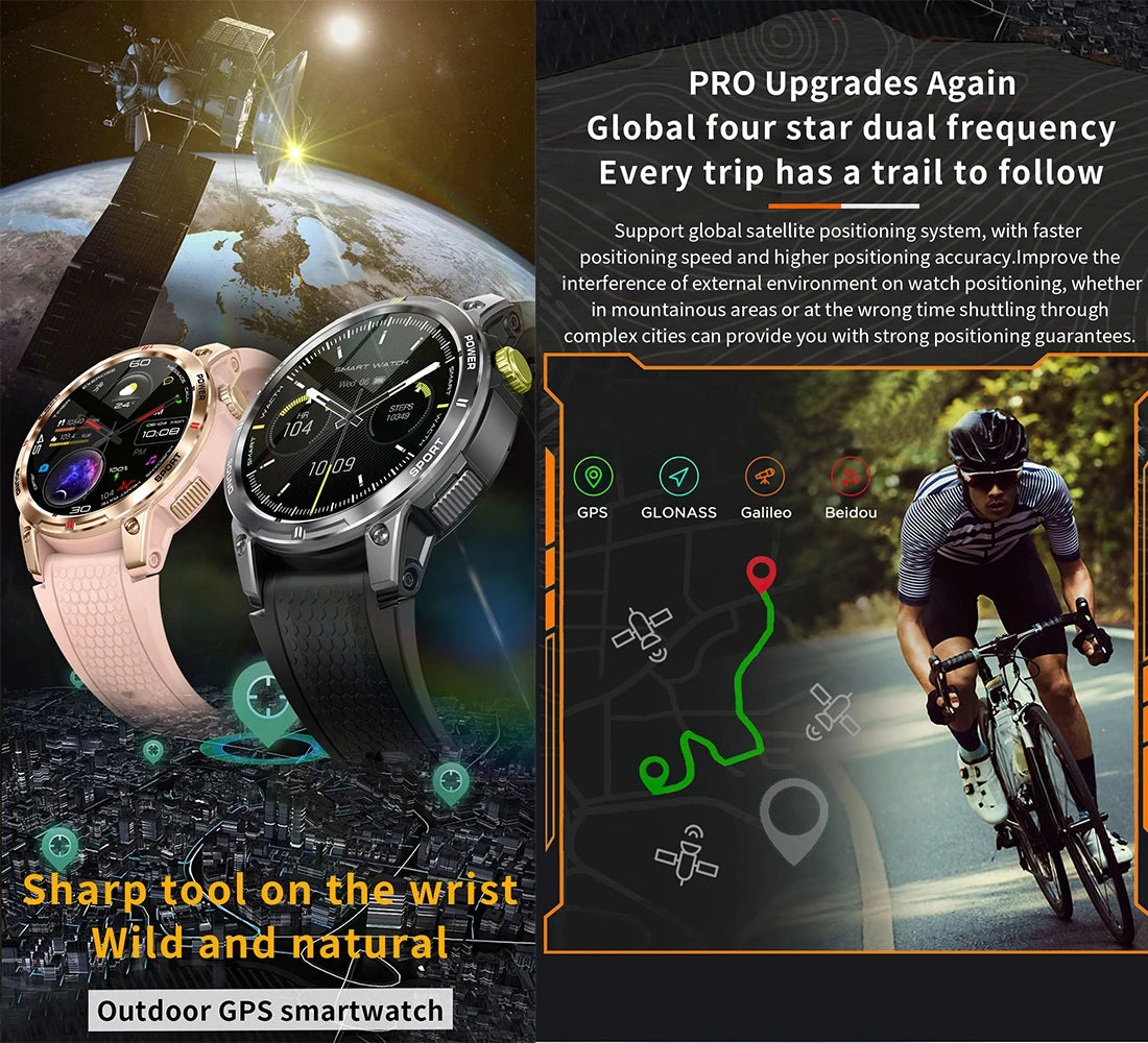 2024 New GPS Smart watch for men 1.508" AMOLED 466*466  HD Bluetooth calling smartwatch Suitable for Android ios smart watches