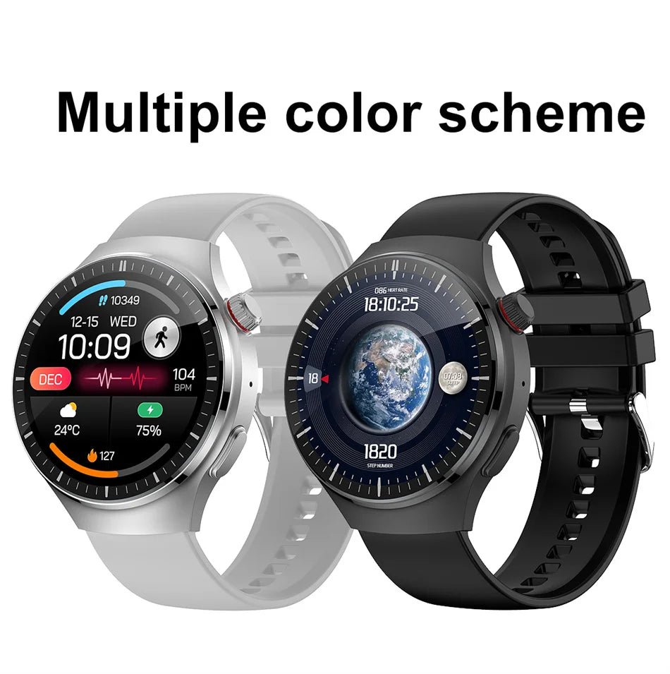 2024 New Smart Watches Men 360*360 HD Screen Bluetooth Call GPS Motion Tracks IP68 Waterproof NFC SmartWatch For Android IOS