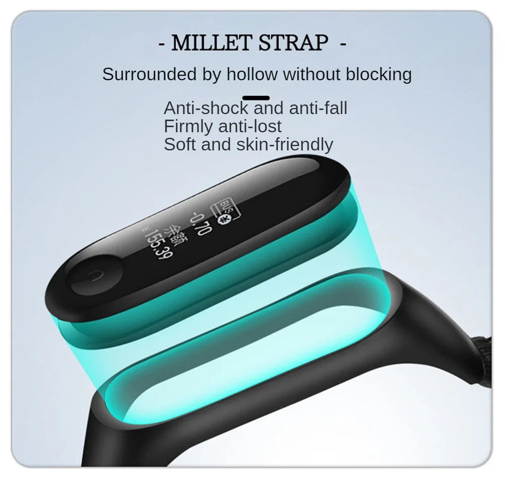 Watch Protective Strap For Mi Band 4 5 6 7 Sports Wristband Breathable Wristband For Miband Strap Replacement Strap