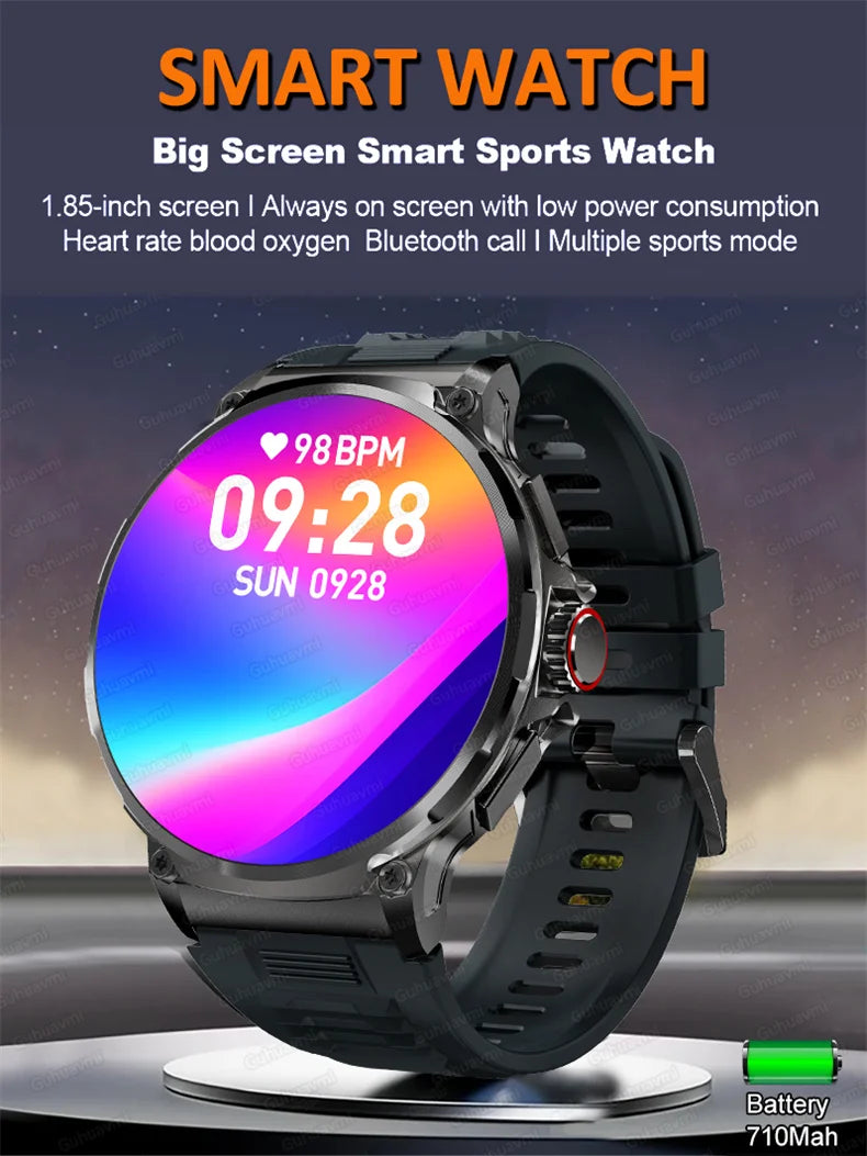 2024 New For Huawei GPS Track Smart Watch Men 1.85-Inch Ultra HD AMOLED Screen 710 Mah Battery Call Sports Waterproof Smartwatch