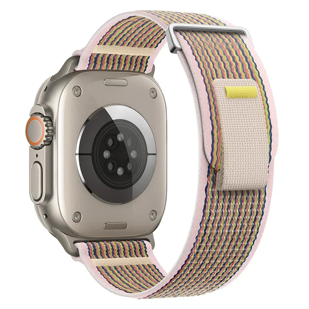 Nylon Trail Loop Strap For Apple Watch Ultra 2 49mm Series 9 8 7 45mm 41mm Sports Bracelet iWatch 6 5 4 3 SE 44mm 40mm 42mm Band