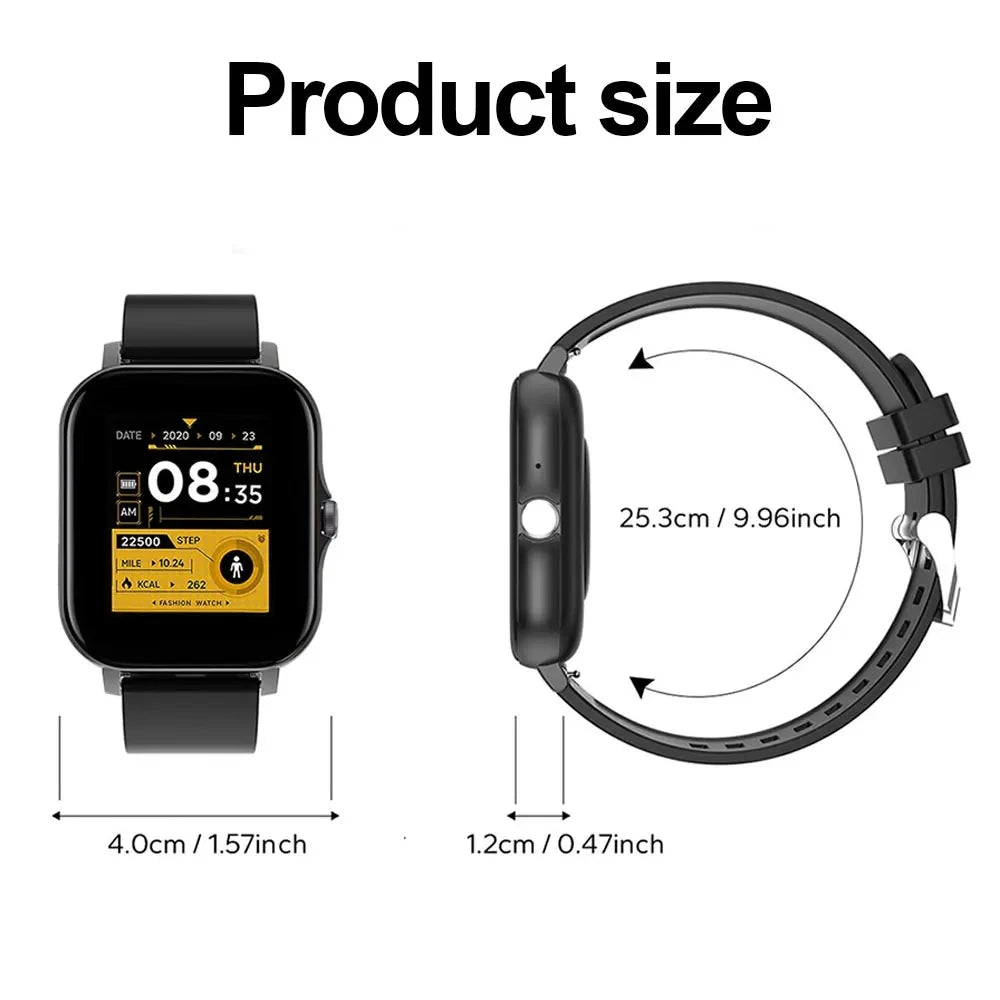 2024 Smart Watch For Men Women Gift 1.44' Full Touch Screen Sports Fitness Watches Bluetooth Calls Digital Smartwatch Wristwatch