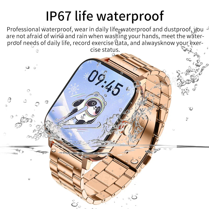 LIGE Smart Watch Men Custom Dial Sports Fitness Tracker Bluetooth Call Men Women Waterproof Smartwatch For Xiaomi Huawei 2024