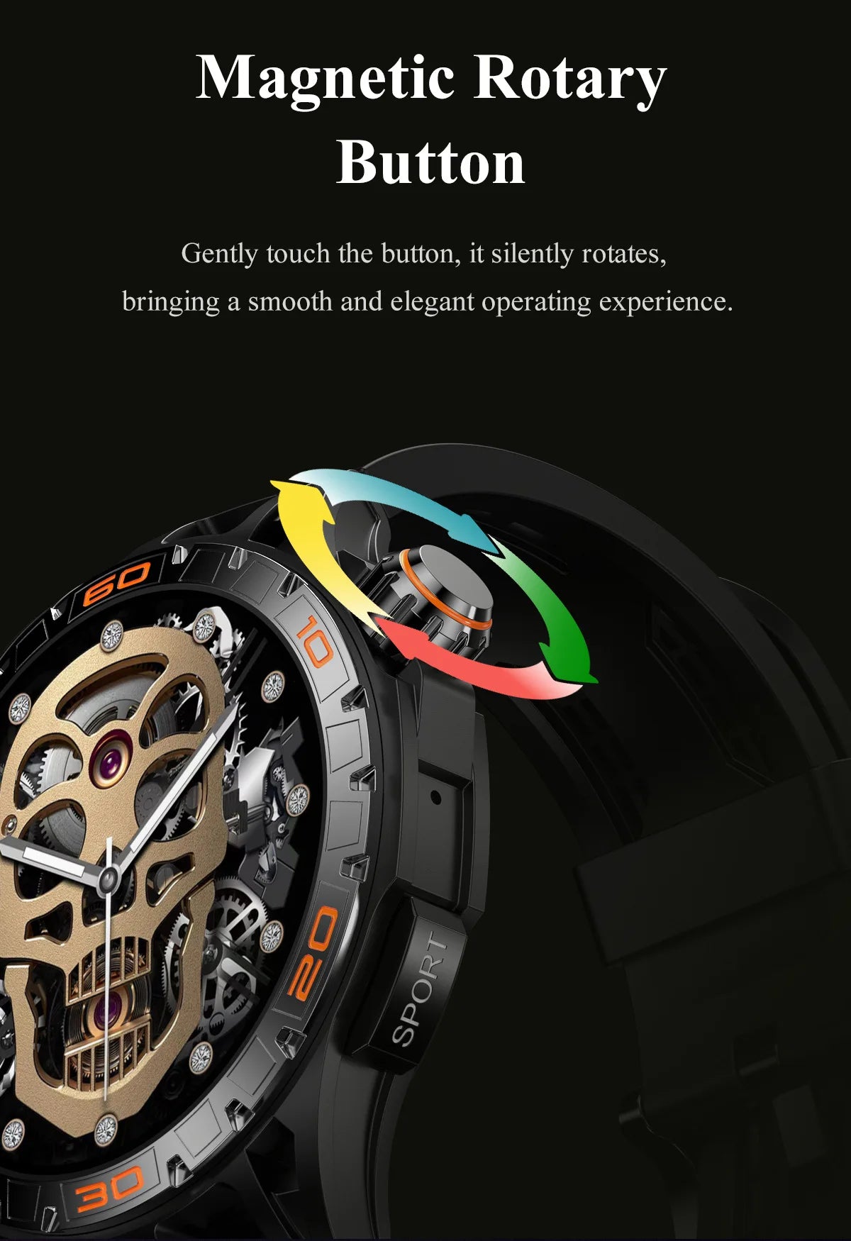 Smart Watch Men Electronics AMOLED Screen Wristwatch 2024 Fitness Bracelet Blood Pressure Intelligent Smartwatch For Android