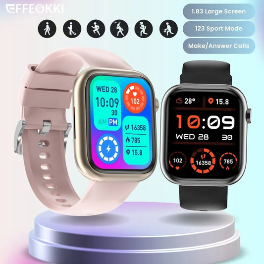 2024 Smartwatch Watch Women's Watches Smart Whhacht Man Xaomi 1.83 Inch/Make Answer Call/123 Sports Modes Waterproof