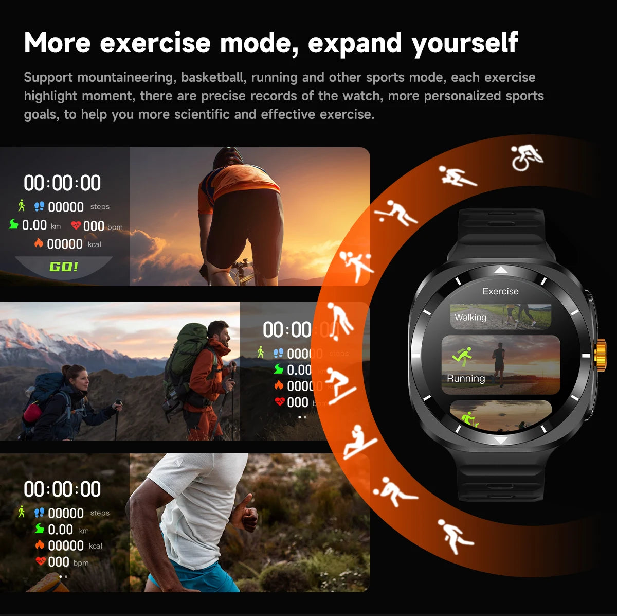 LEMFO 2024 New Galaxy Smart Watch 7 Ultra Men Compass 1.53inch Multi-Function Sports Fitness Tracker Smart Watches for Samsung