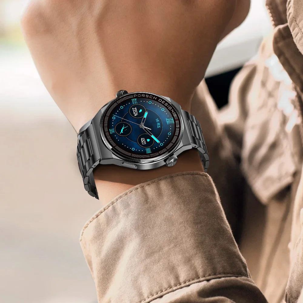 2024 AMOLED HD Screen fashion Men Watch Bluetooth Call Business Smartwatch Sports  380mAh Large Battery Capacity Multiple dial