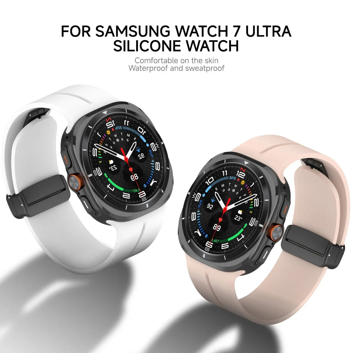 Magnetic Band for Samsung Galaxy Watch 7 Ultra 47mm No Gaps Strap Silicone Bracelet for Galaxy Watch 7Ultra 47 Watchband Correas