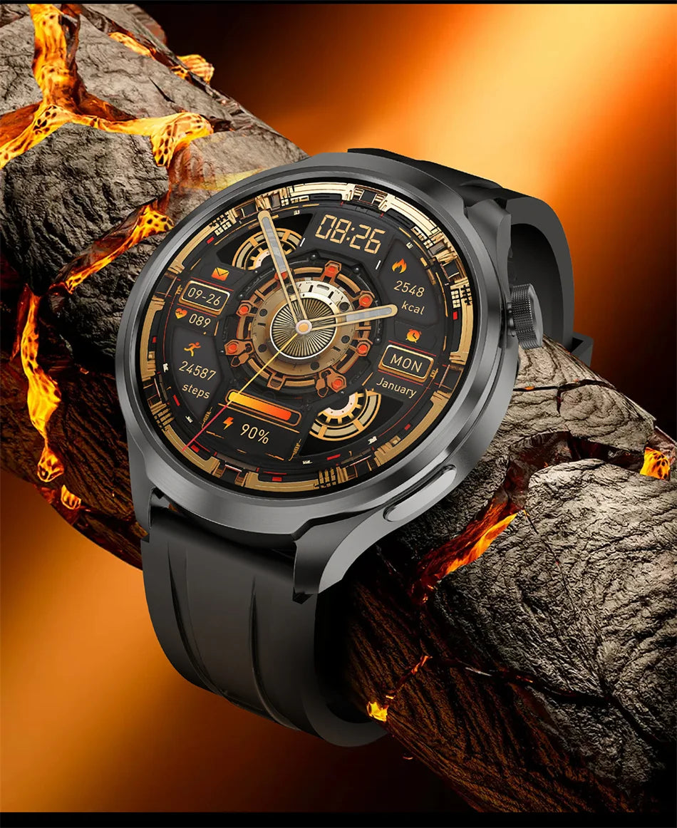 2024 New Watches 1.85" AMOLED Screen GPS Sport Smart Watch Men NFC Compass Heart Rate Waterproof Bluetooth Call Smartwatch Women